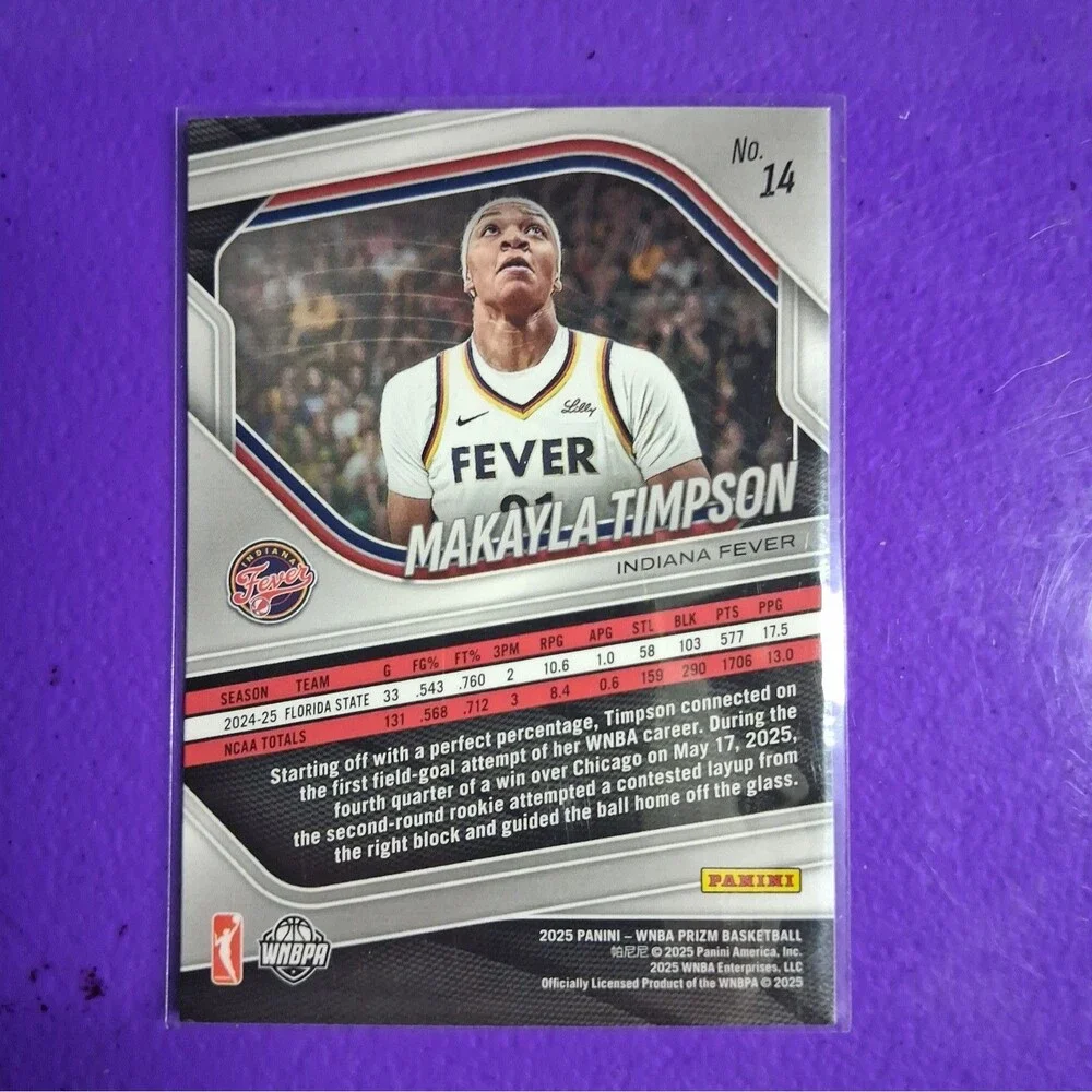 2025 Panini Prizm WNBA - Makayla Timpson #14 (RC)